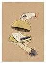 Cartoon: Literatür (small) by Mehmet Karaman tagged literatür