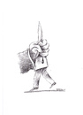 Cartoon: Messer (small) by Mehmet Karaman tagged messer