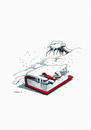 Cartoon: Winterschlaf (small) by Mehmet Karaman tagged winter kälte buch lesen schneemann