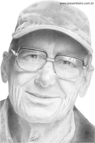 Cartoon: OldMan (medium) by Jesse Ribeiro tagged man,illustration,pencil,portrait,people