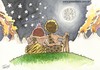 Cartoon: LoveStoneAge (small) by Jesse Ribeiro tagged caveman stone age nature stars moon vulcan couple woman man