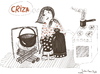 Cartoon: Crises (small) by teodora bujdei tagged teodora bujdei student free academy graphic art paula salar romania bucovina cartoonist illustrator woman man teacher family children culture gallery music ink dance star vip exhibition live life god good sport nature sky watercolor creation draw paint wo