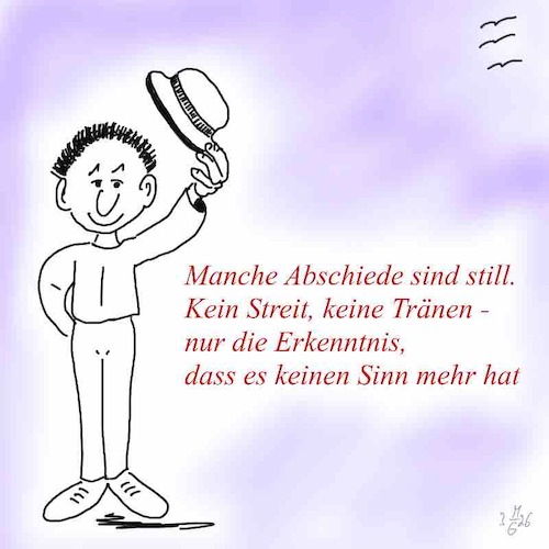 Cartoon: Abschied (medium) by legriffeur tagged abschied,verabschieden,trennung
