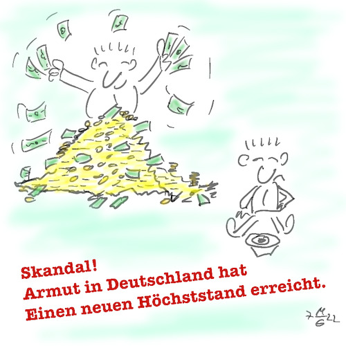 Cartoon: Armut in Deutschland (medium) by legriffeur tagged armut,deutschland,legriffeur61,cartoon,cartoons,armundreich,gesellschaft,soziales,skandal,reiche,arme,armeleute,wohlfahrt,wohlfartsverbände