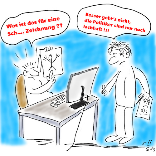 Cartoon: Cartoon-Zeichner (medium) by legriffeur tagged cartoon,cartoonist,zeichnen,politik,deutschland,deutschlanddeinepolitiker,politischezeichnungen