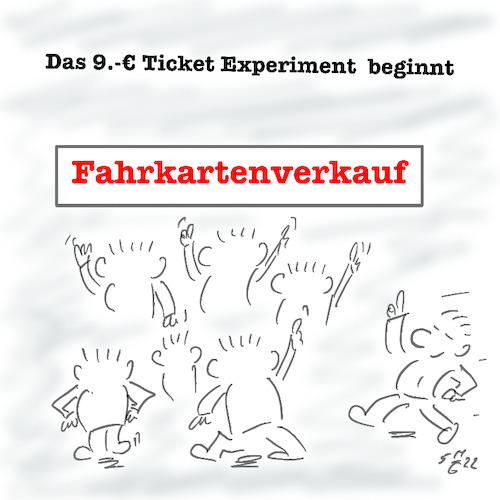 Cartoon: Das 9 Euro Ticket (medium) by legriffeur tagged bahn,bahnfahren,nahverkehr,verkehr,deutschland,db,diebahn,verkehrspolitik,verkehrsminister,zugverbindungen,züge,busseundbahnen