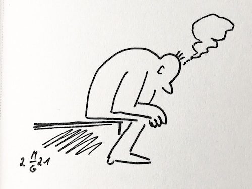 Cartoon: Der Denker (medium) by legriffeur tagged denker,nachdenken,denken,überlegen
