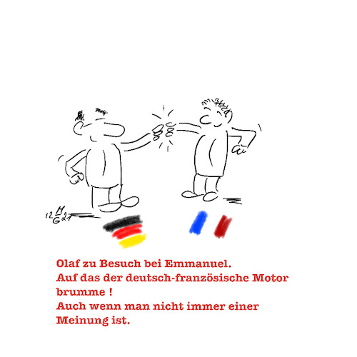 Cartoon: Der Motor Europas (medium) by legriffeur tagged deutschland,frankreich,europa,deutschfranzösischefreundschaft,axeparisberlin