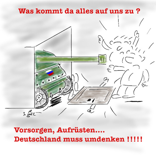 Cartoon: Deutschland muss umdenken (medium) by legriffeur tagged deutschland,legriffeur61,cartoon,cartoons,ukrainekonflikt,innenpolitik,lebenshaltungskosten,alleswirdteurer