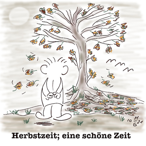 Cartoon: Herbstzeit ist eine schöne Zeit (medium) by legriffeur tagged herbst,legriffeur61,herbstbilder,herbstcartoon,herbstzeit,herbstzeichnungen