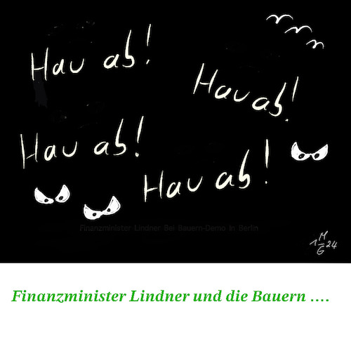 Cartoon: Lindner bei Bauerndemo (medium) by legriffeur tagged bauern,bauernprotesr,landwirte,landwirtschaft,bauernwut,bauerndemo,deutschland,bundesfinanzminister,finanzministerlindner,bauerndemoinberlin