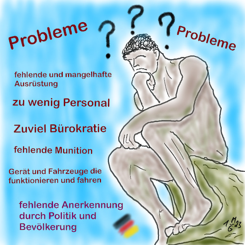 Cartoon: Mammutaufgaben (medium) by legriffeur tagged bund,bundesregierung,bundeswehr,bundeswirtschaftsminister,verteidigungsminister,nato,verteidigung,mammutaufgabe,reformen,bundeswehrreform,soldaten,verteidigungsfähig,innenpolitik,außenpolitik