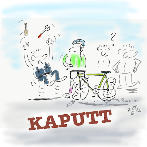 Cartoon: Tour de France 2022 (medium) by legriffeur tagged latourdefrance,latourdefrance2022,legriffeur61,cartoon,cartoons,radfahren,radsport,frankreich,lafrance,sport