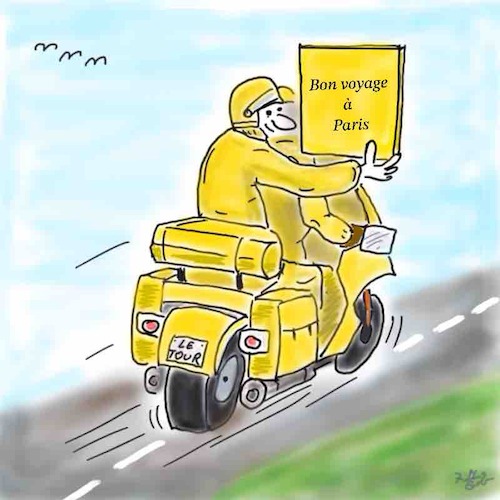 Cartoon: Tour de France (medium) by legriffeur tagged sport,rad,radsport,radrennen,tourdefrance,letour,le,tour,frankreich