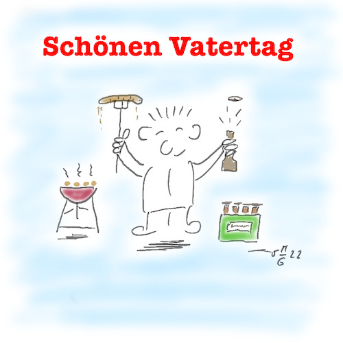 Cartoon: Vatertag (medium) by legriffeur tagged vater,vatertag,feiern,grillen,outdoorgrillen,deutschland,väter,festefeiern