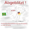 Cartoon: Abgeblitzt (small) by legriffeur tagged deutschland,brasilien,außenministerin,außenpolitik,bundesregierung,bundeskanzler,bundeskanzlerscholz,europa,nato,verteidigung,ukrainekonflikt,unkrainekrieg,russland