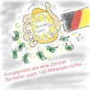 Cartoon: Ausgepresst (small) by legriffeur tagged krieg,verteidigung,deutschland,politik,europa,verteidigungsministerin,nato,verteidigungsministerium,ukrainekonflikt,sparmaßnahmen,verteidigungsfähig,verteidigungsetat