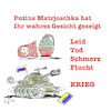 Cartoon: Das wahre Gesicht v Herrn P. (small) by legriffeur tagged nato,deutschland,ukraine,ukrainekonflikt,ukrainekrieg,legriffeur61,krieg,flucht,vertreibung,tod,matrjoschka,putin,russland,daswahregesichtvonherrnputin