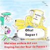 Cartoon: Doping bei der Tour de France (small) by legriffeur tagged radsport,tourdefrance,doping,dopingkontrollen,dopingimradsport,sport