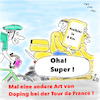 Cartoon: Doping bei der Tour de France (small) by legriffeur tagged radsport,tourdefrance,doping,dopingkontrollen,dopingimradsport,sport