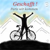 Cartoon: Geschafft (small) by legriffeur tagged radfahren,radsport,tour,de,france,sport,frankreich
