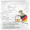 Cartoon: Kein Geld für Manöver ?? (small) by legriffeur tagged deutschland,bundeswehr,armee,verteidigung,verteidigungsfähig,verteidigungsministerium,verteidigungsministerin,nato,geldmittel,wehretat,bundeshaushalt,manöver,truppenübungen