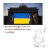 Cartoon: Solidarität mit der Ukraine (small) by legriffeur tagged ukraine,russland,ukrainekonflikt,legriffeur61,deutschland,brandenburgertor,solidaritätmitderukraine,solidarität