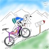 Cartoon: Tour de France (small) by legriffeur tagged sport,rad,radsport,radrennen,tourdefrance,frankreich,lafrance,bergetappe