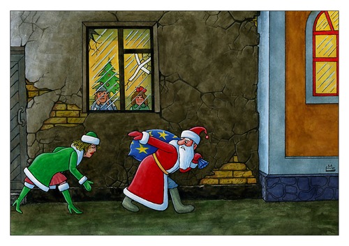 Cartoon: Christmas (medium) by Makhmud Eshonkulov tagged christmas,xmas