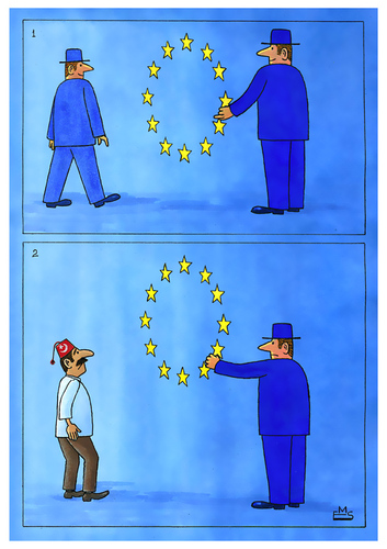 Cartoon: EU (medium) by Makhmud Eshonkulov tagged eu,european,union