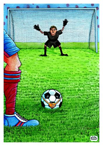 Football By Makhmud Eshonkulov Sports Cartoon Toonpool