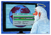 Cartoon: Antivirus (small) by Makhmud Eshonkulov tagged antivirus virus god earth