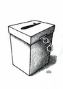 Cartoon: Ballot Box (small) by Makhmud Eshonkulov tagged ballot,box,elections