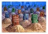 Cartoon: Graves of Emigrants (small) by Makhmud Eshonkulov tagged migration