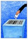 Cartoon: Vote (small) by Makhmud Eshonkulov tagged vote,voting,elections