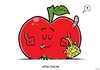 Cartoon: Apfeltasche (small) by Christoon tagged apfel,tasche,obst