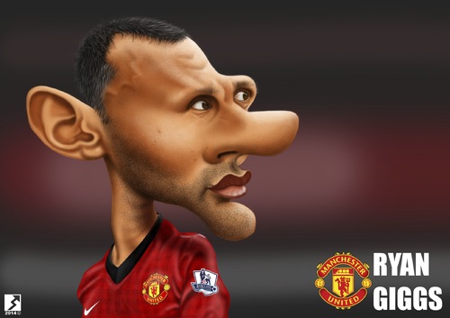 Cartoon: Ryan Giggs (medium) by saman torabi tagged ryan,giggs