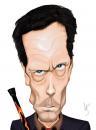 Cartoon: Hugh Laurie - House (small) by Paulista tagged house hugh laurie tv caricature