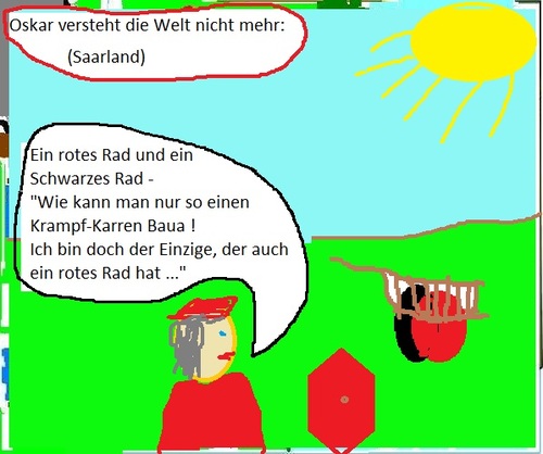 Cartoon: Krampf - Karren im  Saarland (medium) by Ernst Alter tagged oskar,lafontaine,saarland,wahl,koalition,cdu,spd