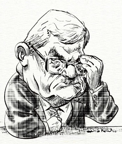 Cartoon: Mahmoud Abbas (medium) by Bob Row tagged abbas,palestine,middleeast,caricature
