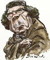 Cartoon: Gaddafi (small) by Bob Row tagged gaddafi,libya