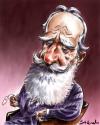 Cartoon: George B. Shaw (small) by Bob Row tagged shaw literature