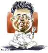 Cartoon: Kim Jomg Il (small) by Bob Row tagged northkorea,kimjongil