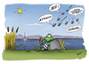Cartoon: Gelati Gelati (small) by subbird tagged wespen,eis,frosch,froschschenkel