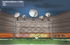 Cartoon: Red White and Blues vs sky (small) by subbird tagged fussball,europa,paytv,sky,urteil,des,europäischen,gerichtshof