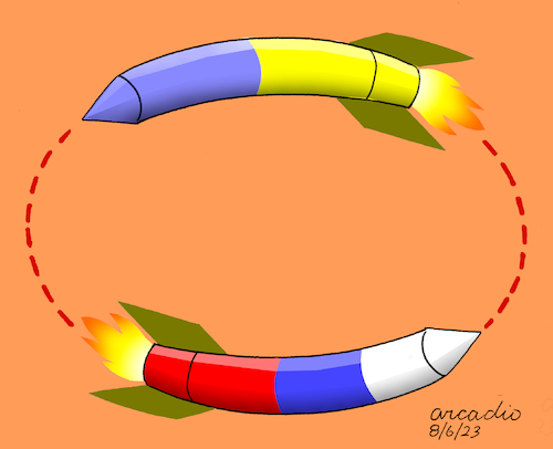 Cartoon: Endless Conflict. (medium) by Cartoonarcadio tagged ukraine,war,conflicts,russia