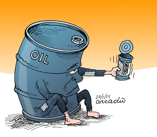 Cartoon: Crisis of the oil prices. (medium) by Cartoonarcadio tagged comunism,socialism,america,south,bolivia,morales,evo