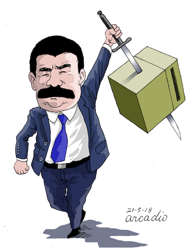 Cartoon: Fake elections in Venezuela (medium) by Cartoonarcadio tagged maduro,socialism,venezuela,dictatorship