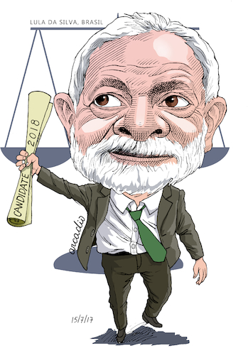 Cartoon: Lula Da Silva-Brazil (medium) by Cartoonarcadio tagged lula,da,silva,brazil,latin,america,world,corruption