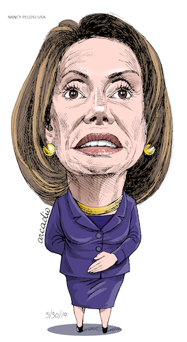 Cartoon: Nancy Pelosi-USA (medium) by Cartoonarcadio tagged nancy,pelosi,usa,trump,america